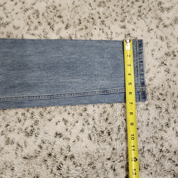 Everlane SZ 28 Blue Med Wash Organic Cotton Curvy Cheeky High Rise Straight Jean - Picture 11 of 12